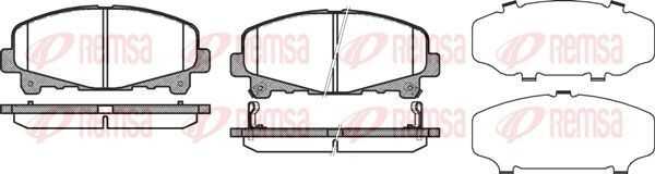 KAWE Bromsbelägg 1390 02 HONDA bromsbelägg sport KAWE 1390 02