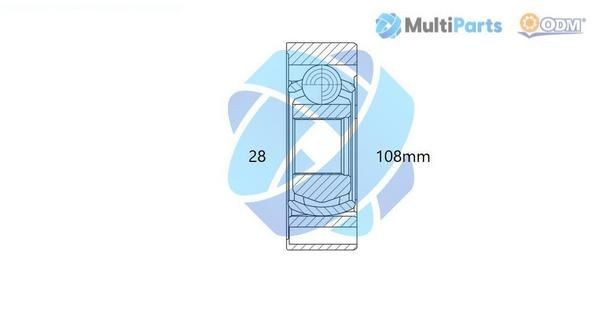 ODM-MULTIPARTS Jeu de joints, arbre de transmission 14-146042 14-146042 Joint de transmission AUDI A3 ODM-MULTIPARTS