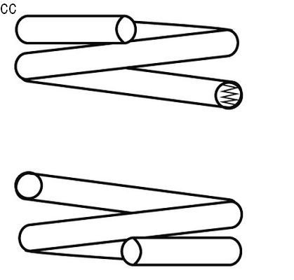 CS Germany Spiralfjäder 14.871.314 Lada Samara 2108 Fjädrar CS Germany 14.871.314