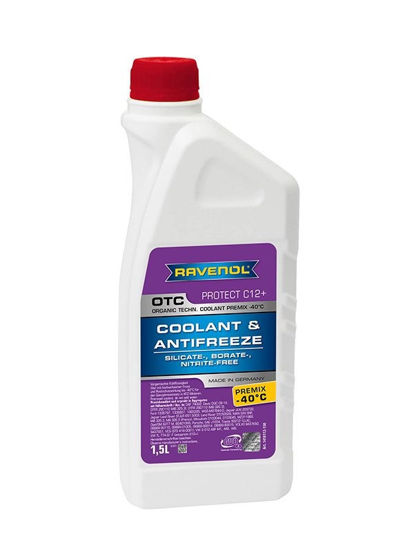 Jäähdytinneste RAVENOL 1410112-150-01-999 RAVENOL OTC, Premix Protect 1410112-150-01-999: Jäähdytinneste Ford TOURNEO COURIER 2016