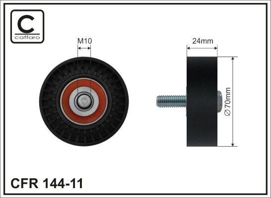 CAFFARO Umlenkrolle Keilrippenriemen 144-11 144-11 CAFFARO DAEWOO TICO Führungsrolle Kosten