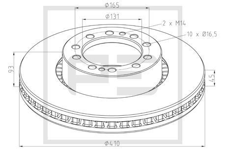 PETERS ENNEPETAL Brzdový kotouč 146.212-00A Brzdové kotúče PETERS ENNEPETAL X1 146.212-00A lacné