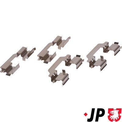 JP GROUP Piederumu komplekts, Disku bremžu uzlikas 1463650610 1463650610 Piederumu komplekts, disku bremžu uzlikas NISSAN KUBISTAR JP GROUP