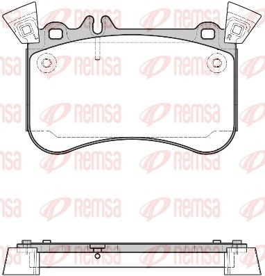 REMSA Brake pad set 1465.10 MERCEDES-BENZ T1 REMSA brake pads 146510