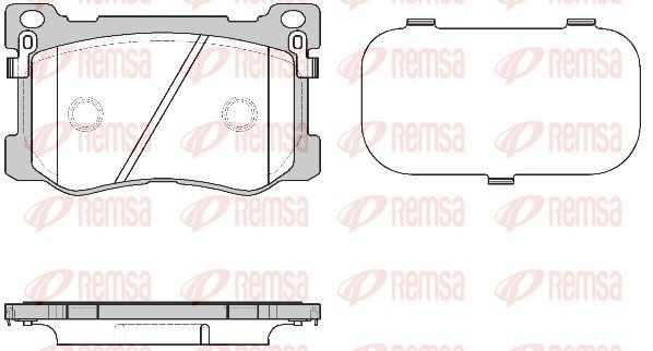 REMSA Brake pad set 1475.12 Hyundai KONA REMSA racing brake pads 147512