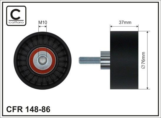 CAFFARO Galet enrouleur de courroie d'accessoire 148-86 CAFFARO 148-86 Galet enrouleur de courroie d'accessoire Peugeot 206 (2A/C) prix