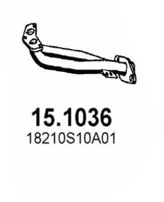 Tuyau d'échappement ASSO 15.1036 ASSO 15.1036 Ligne d'échappement Honda CR-V 2001