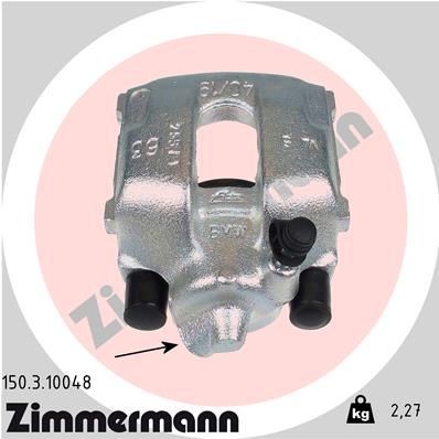ZIMMERMANN Remklauw 150.3.10048 BMW X1 Remtang ZIMMERMANN 150.3.10048
