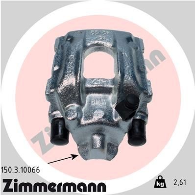 ZIMMERMANN Remklauw 150.3.10066 BMW X1 Remklauwen ZIMMERMANN 150.3.10066