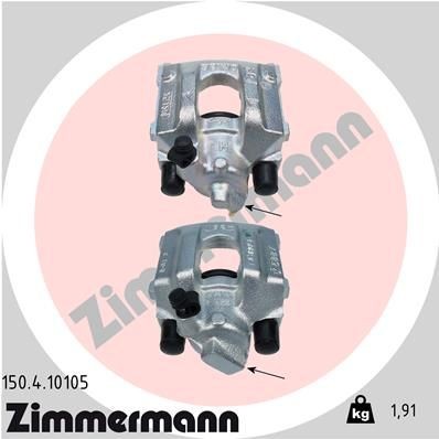 ZIMMERMANN Remklauw 150.4.10105 150.4.10105 Remklauw BMW X1 ZIMMERMANN