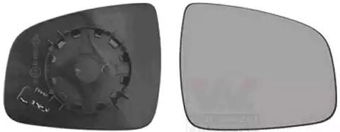 VAN WEZEL Backspegelglas 1507838 Byta Backspegelglas DACIA Logan II Sedan (L8) kostnad VAN WEZEL 1507838
