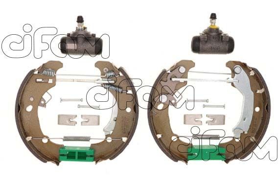 CIFAM Bremžu komplekts, Trumuļu bremzes 151-334 151-334 Trumuļu bremzes CIFAM VW POLO