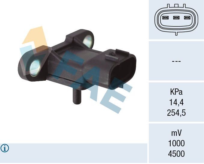 FAE Sensor, vuldruk 15153 Luchtdruksensor FAE POLO 15153 goedkoop