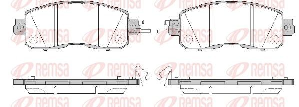 Bremseklosser REMSA 1517.04 REMSA 1517.04: Bremsekloss Nissan TEANA 2020
