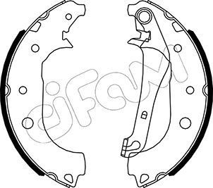 CIFAM Bremsebakkesæt 153-531 153-531 Bremsebakkesæt FORD MAVERICK CIFAM