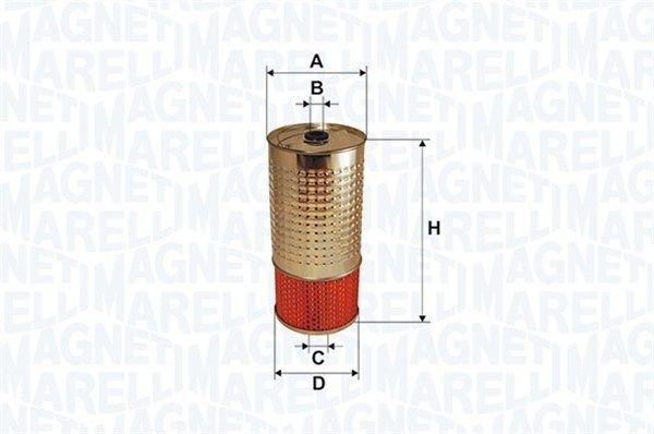 MAGNETI MARELLI Oliefilter 153071760682 MAGNETI MARELLI 153071760682 Mercedes S124 (W124) Oliefilter originale pris