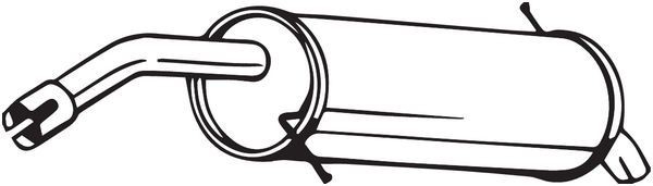 BOSAL Bagpotte 154-487 BOSAL 154-487 Bagerste lyddæmper Ford Fiesta Mk6 Van billig