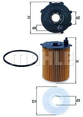 MAGNETI MARELLI Oliefilter 154085597180 154085597180 Oliefilter MAGNETI MARELLI VOLVO XC60