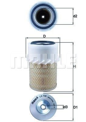 MAGNETI MARELLI Ilmansuodatin 154098044770 110/127 (LDH) ilmansuodatin MAGNETI MARELLI 154098044770