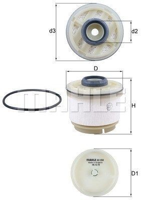 MAGNETI MARELLI Brandstoffilter 154705102870 Toyota VERSO Brandstoffilters MAGNETI MARELLI 154705102870