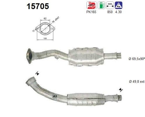 AS Katalyzátor 15705 AS 15705 Katalyzátor Сitroën ZX N2 lacné