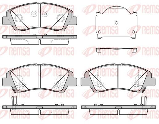KAWE Τακάκια φρένων 1583 02 Τακάκια δισκόφρενων KAWE Hyundai ATOS 1583 02