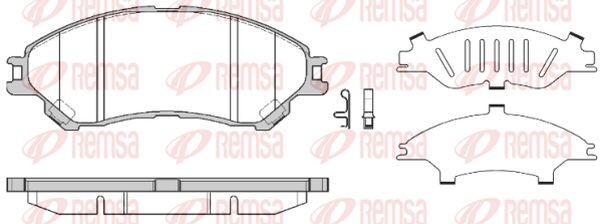 KAWE Τακάκια φρένων 1589 02 Τακάκια KAWE SUZUKI 1589 02