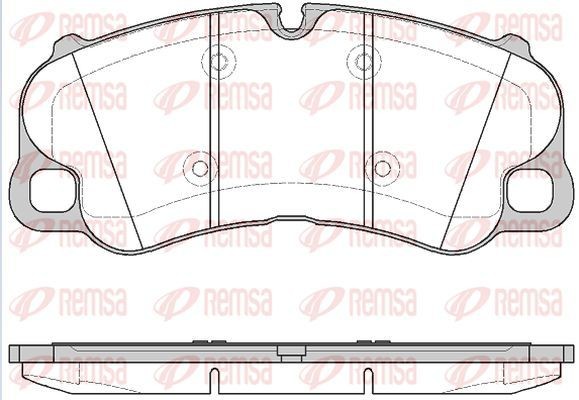 KAWE Bromsbelägg 1595 10 PORSCHE bromsbelägg sport KAWE 1595 10