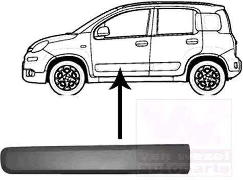 VAN WEZEL Διακοσμητική / προστατευτική λωρίδα, πόρτα 1607423 VAN WEZEL 1607423 Διακοσμητική / προστατευτική λωρίδα, πόρτα