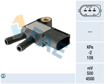 FAE Uitlaatgasdruk sensor 16116 16116 Uitlaatgasdruk sensor FAE PEUGEOT 607