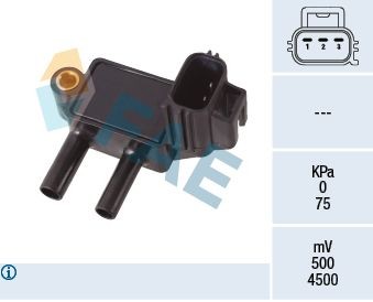 FAE Avgastrycksensor 16118 16118 FAE tryckgivare partikelfilter Alfa Romeo 147