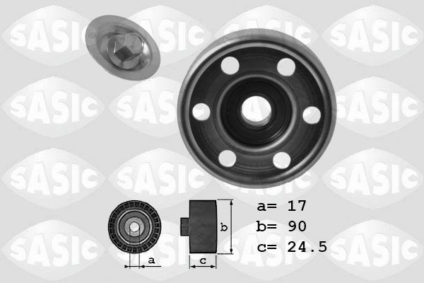 SASIC Deflection / Guide Pulley, v-ribbed belt 1626167 Hyundai i10 SASIC guide pulley 1626167