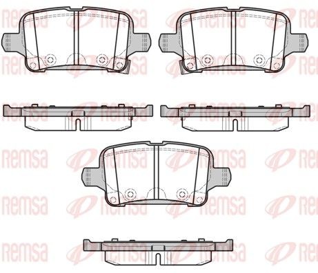 REMSA Bremseklosser 1628.02 REMSA 1628.02 Sportsbremseklosser Opel Ampera-E F17 til en fordelagtig pris