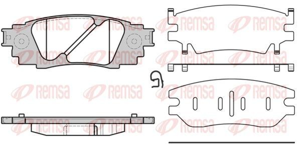 KAWE Bremseklosser 1636 10 Sportsbremseklosser KAWE Toyota AURIS 1636 10