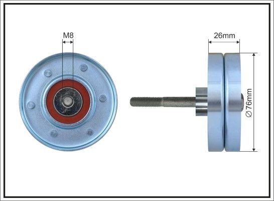 CAFFARO Seade- / juhtrull, soonrihm 164-20 Seaderull CAFFARO BERLINGO 164-20 odav