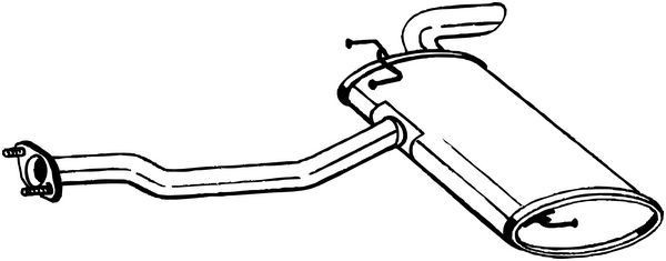BOSAL Einddemper 165-059 Uitlaat, demper BOSAL ix35 165-059 goedkoop