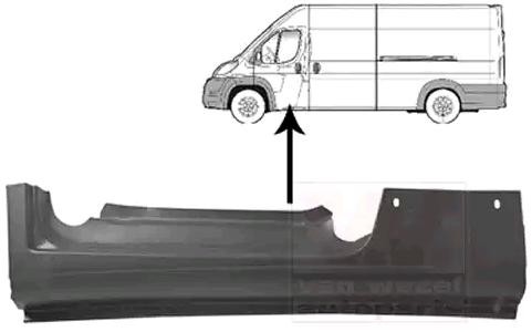 VAN WEZEL Fjæringsmontering 1651101 1651101 Stigbrett FIAT 600 VAN WEZEL