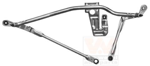 VAN WEZEL Viskertræk 1651230 1651230 Vinduesvisker trækstang PEUGEOT 106 VAN WEZEL