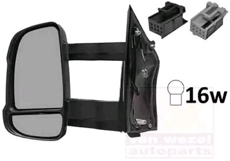 VAN WEZEL Backspegel 1651825 1651825 VAN WEZEL backspegel OPEL AMPERA