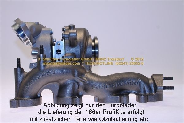 SCHLÜTTER TURBOLADER Turbocompresseur 166-09345 166-09345 Compresseur turbo Volkswagen CALIFORNIA SCHLÜTTER TURBOLADER