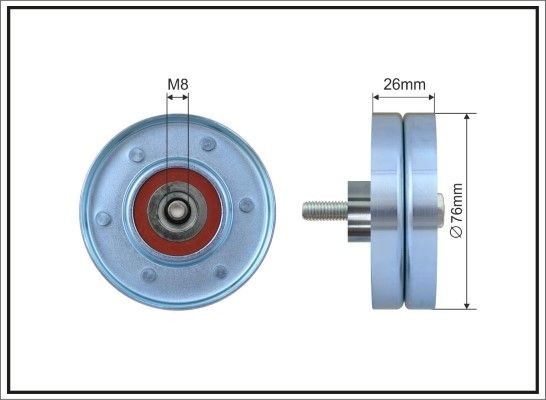 CAFFARO Parazīt- / Vadrullītis, Ķīļrievu siksna 167-54 Parazīt vadrullītis ķīļrievu siksna CAFFARO Jeep CHEROKEE 167-54