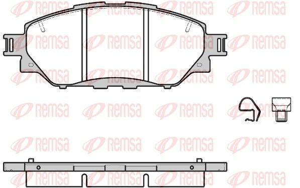 REMSA Plaquettes de frein 1671.04 1671.04 Plaquettes de frein REMSA TOYOTA HIACE