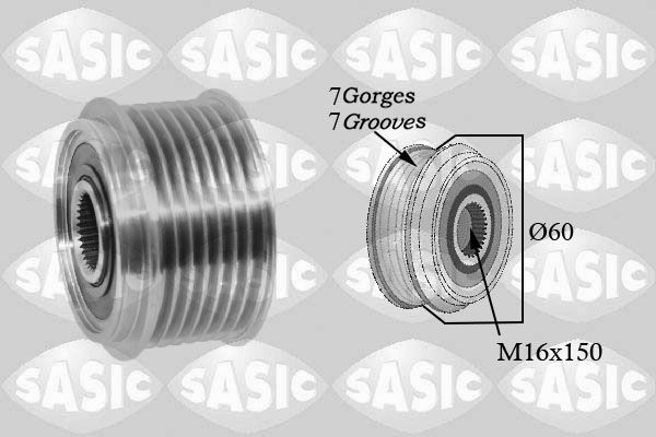 SASIC Polia, alternador 1676027 SASIC Polia do alternador ALFA ROMEO 1676027