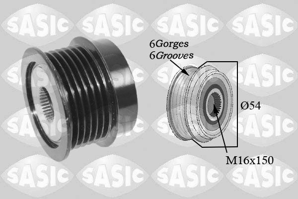 SASIC Riemschijf, dynamo 1676030 1676030 SASIC Dynamo poelie Mercedes-Benz goedkoop