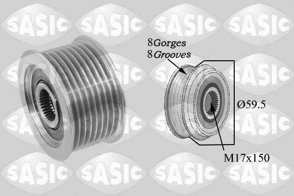 SASIC Polia, alternador 1676033 Polia do alternador ALFA ROMEO SASIC 1676033