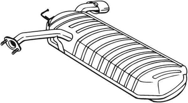 BOSAL Marmitta 169-039 169-039 Marmitta posteriore BOSAL KIA OPTIMA costo
