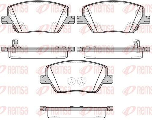 REMSA Bromsbelägg 1695.02 1695.02 REMSA belägg FIAT STILO