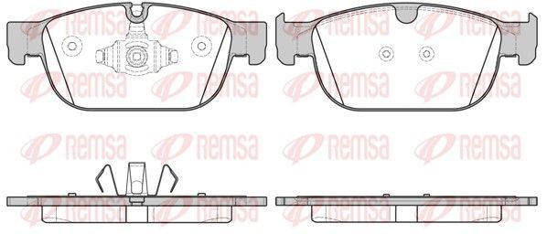 REMSA Brzdové doštičky/platničky 1696.00 1696.00 Športové brzdové doštičky VOLVO S80 REMSA