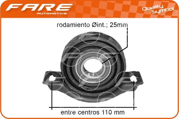 FARE SA Supporto albero trasmissione 1697 1697 costo Supporto albero trasmissione RENAULT MEGANE FARE SA