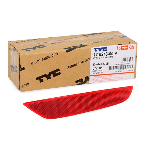 TYC Reflector rood 17-0243-00-9 TYC 17-0243-00-9 Reflector rood MERCEDES-BENZ M-Klasse originele